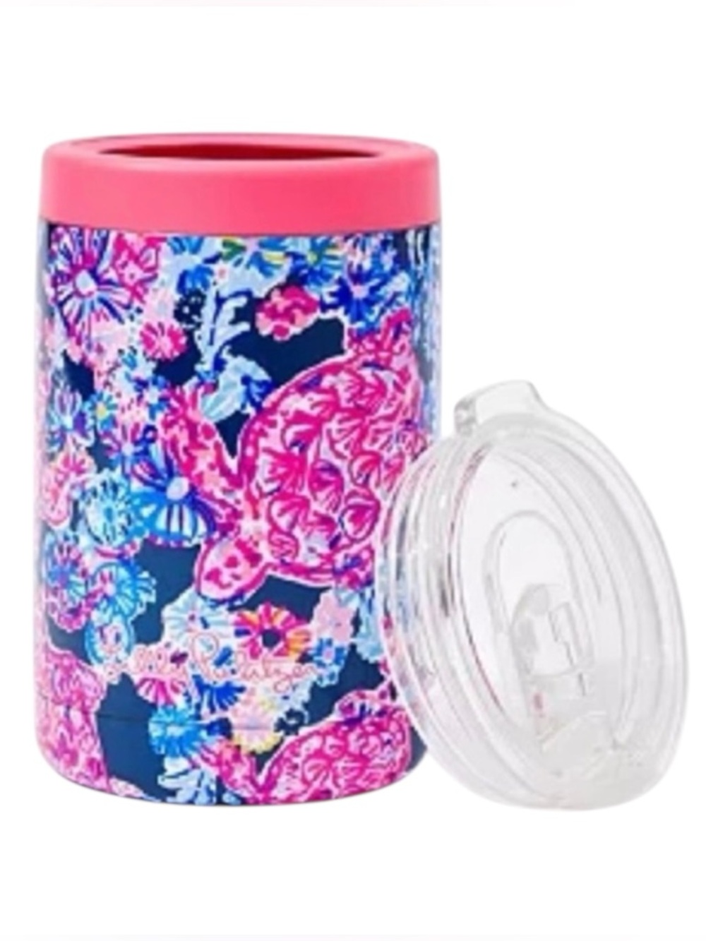 Lilly Pulitzer • NIB 2 in 1 Insulated Tumbler High Tide Navy Turtle Amazement 🦩